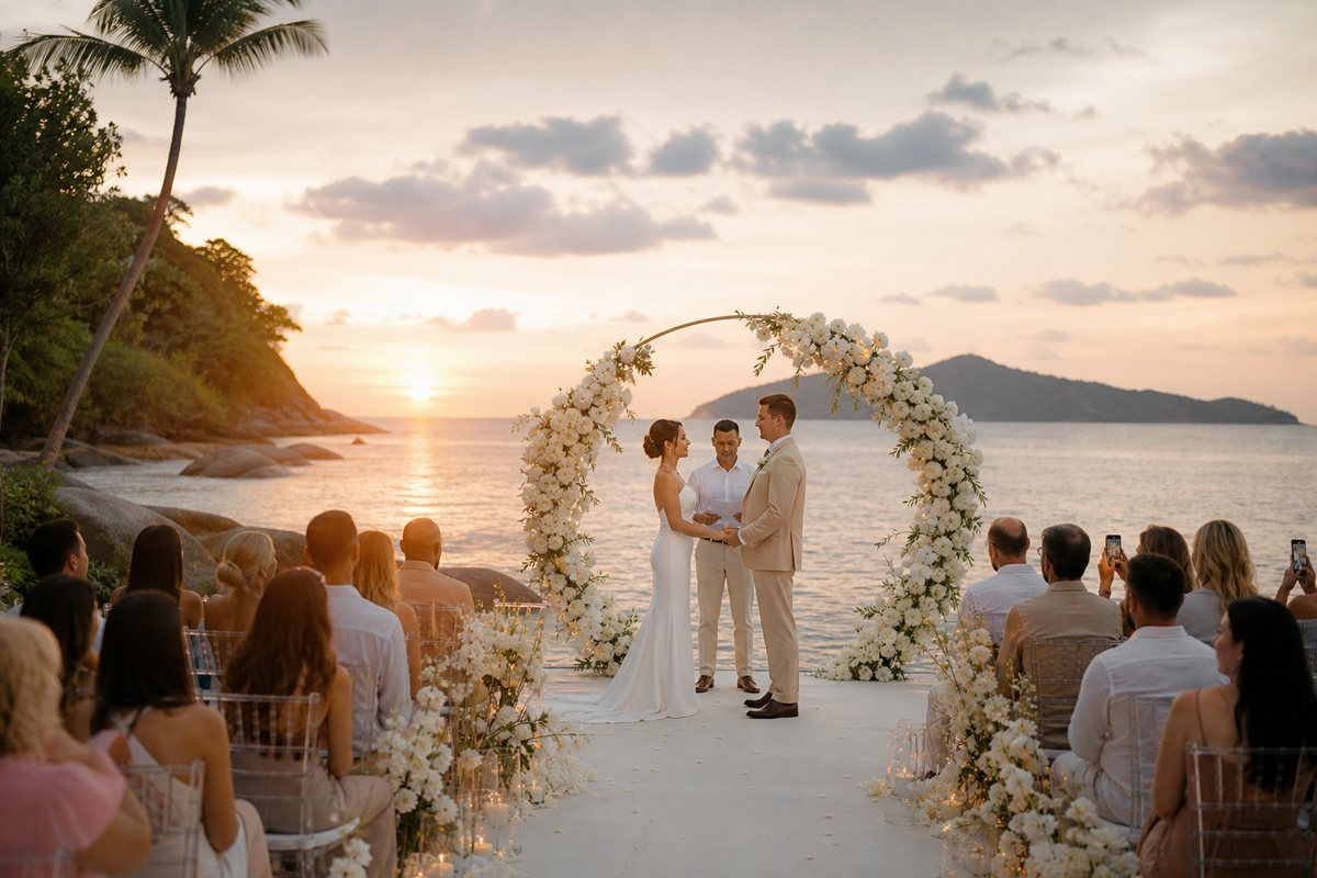 Illustrative concept for Sunset Wedding in Phuket in Phuket — frame 1