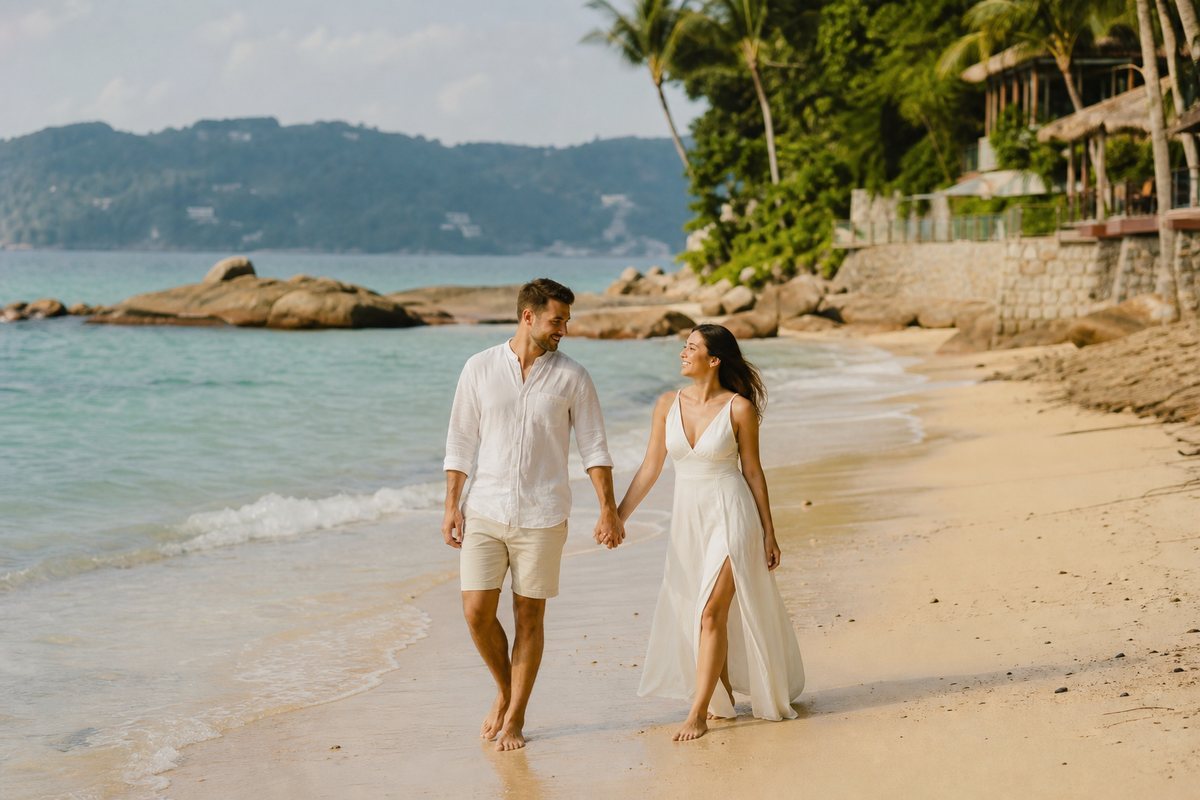 Illustrative concept for Honeymoon Photoshoot in Phuket in Phuket — frame 1