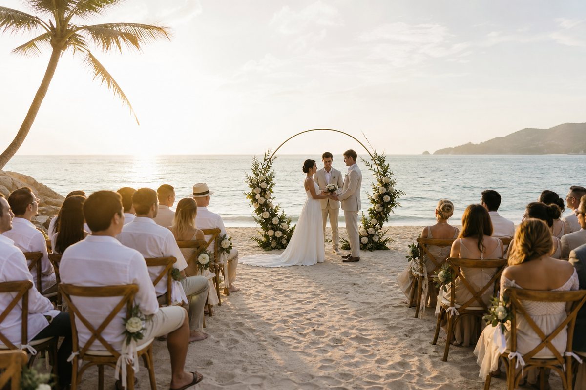 Illustrative concept for Phuket Wedding & Romance Journal in Phuket — frame 1