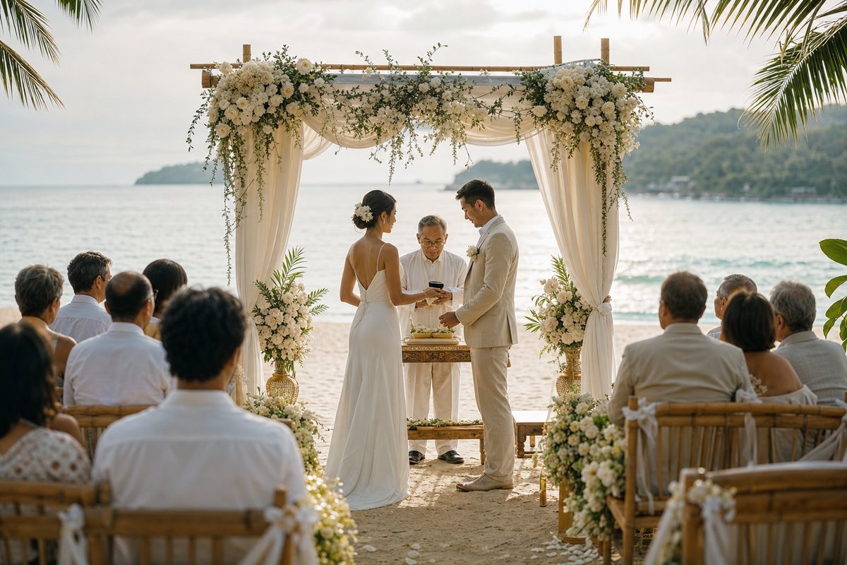 Illustrative concept for Legal Marriage in Thailand: What Couples Should Know in Phuket — frame 1
